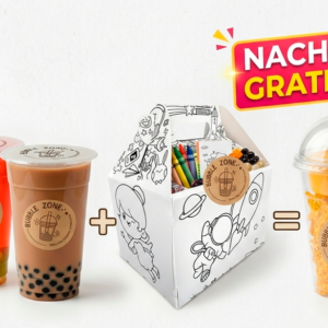 [B10] 2 Bubble Tea Frutas (L) + Experiencia Bubble Box = Nachos Gratis