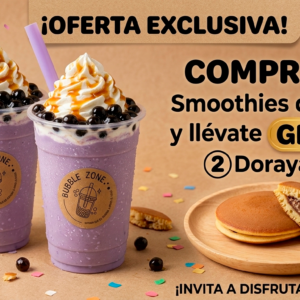 [B11] 2 Smoothies de Taro + 2 Dorayakis Gratis